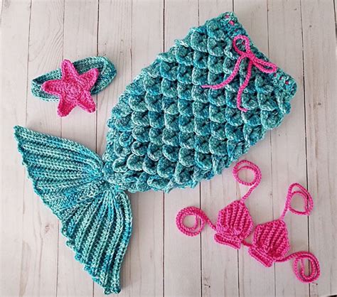 Magical Crochet Mermaid Tail Blanket Patterns - Beautiful Dawn Designs