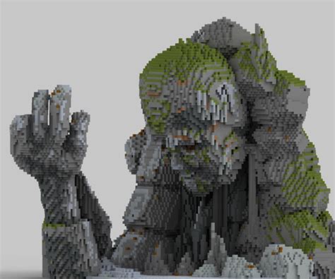 Minecraft - Stone Statue Man - Minecraft Schematic Store - www.schematicstore.com