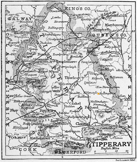 Maps of Co Tipperary Ireland Showing Ballingarry and Thurles Areas – Fanning Family History