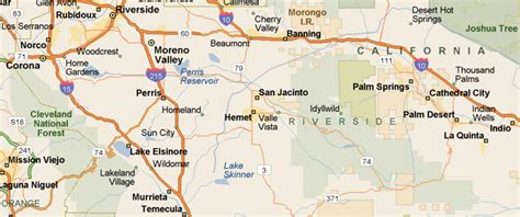 Riverside County Area Map