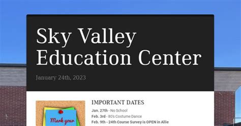 Sky Valley Education Center | Smore Newsletters