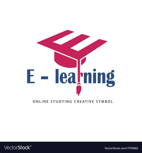 E learning logo template vector image | Learning logo, E-learning logo, Elearning