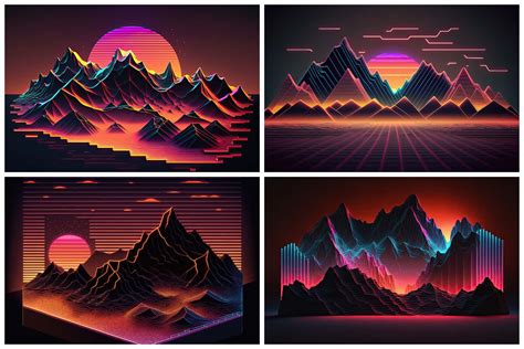 28 Retro-Futuristic Synthwave Landscapes in 6K Resolution | HipFonts