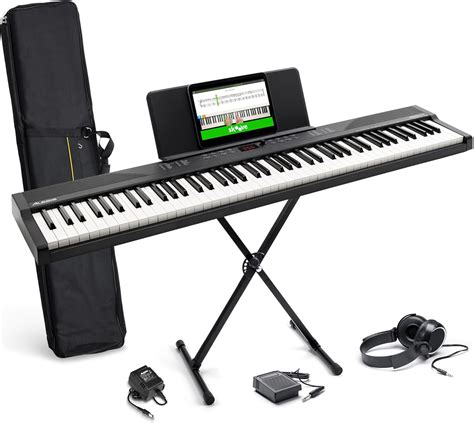 Amazon.com: Alesis 88 Key Keyboard Piano with 480 Sounds, Speakers, USB ...