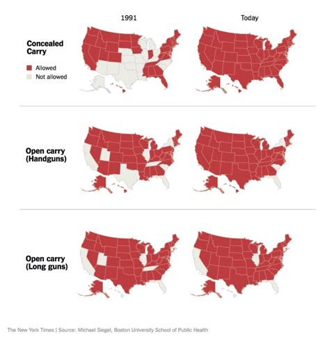 Map: State Gun Laws – E Pluribus Unum – US