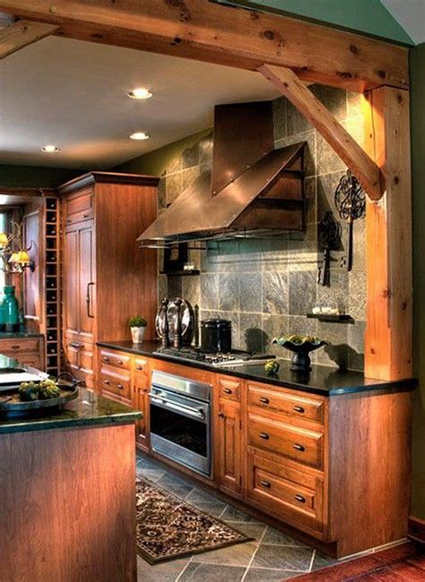 Rustic kitchens log cabin kitchen - chipgarry