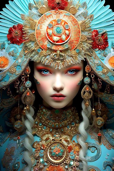 3d Face, Face Art, Fantasy Art Women, Fantasy Girl, Whimsical Art ...