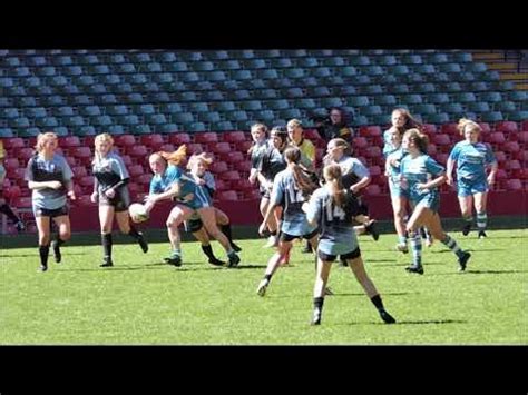 Welsh Rugby Union Schools U14 Girls finals 2023 - Bryn Celynnog vs Bro ...