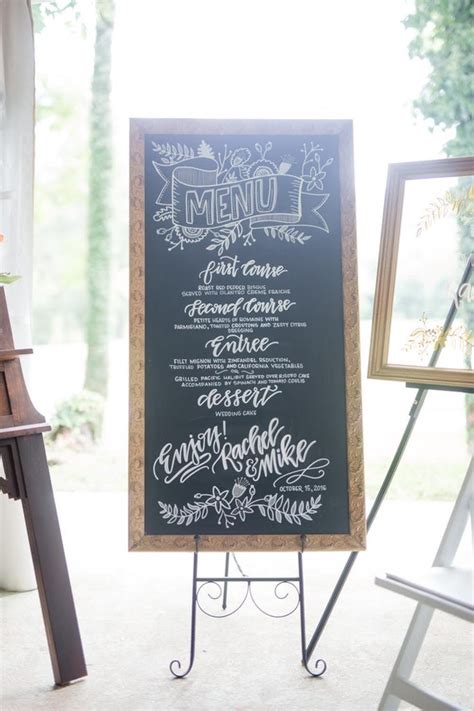 Dinner Menu Chalkboard Wedding Menu Board Dinner Menu for - Etsy