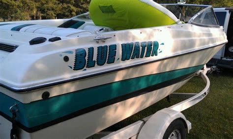 (2) Custom Boat Name Vinyl Lettering Decal Sticker + 1 Shadow Color La ...