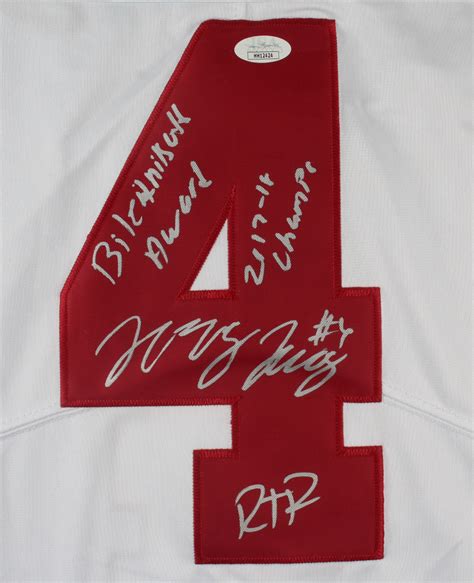 Jerry Jeudy Signed Alabama Crimson Tide Jersey Inscribed "Biletnikoff Award", "RTR" & "2017-18 ...