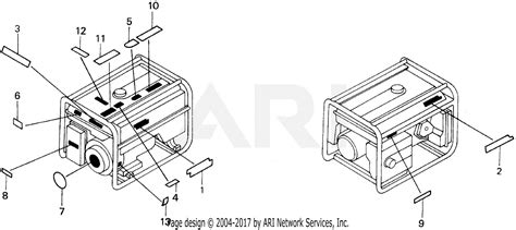 Honda EB5000X A GENERATOR, JPN, VIN# EA7-3000001 Parts Diagram for EM/EB LABEL