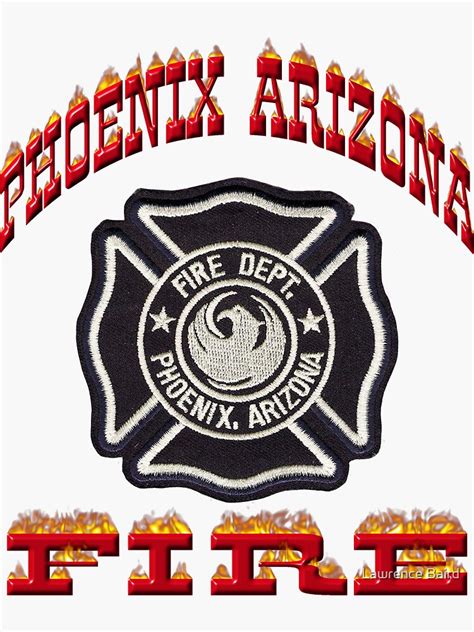 "Phoenix Fire Department" Sticker for Sale by lawrencebaird | Redbubble