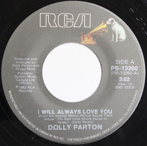 Dolly Parton – I Will Always Love You (1982, Vinyl) - Discogs