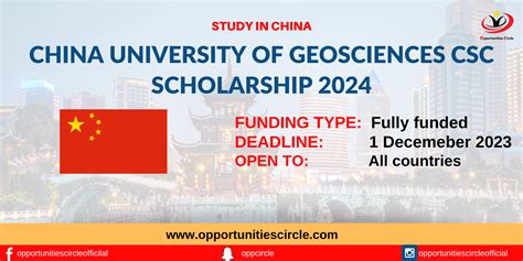 China University of Geosciences Scholarship 2024 | Fully Funded | CSC Scholarship ...