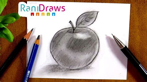 Cómo dibujar una MANZANA con lápiz - Paso a paso - YouTube