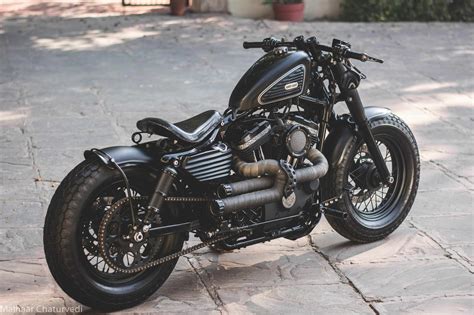 Hell Kustom : Harley Davidson 48 By Rajputana Custom Motorcycles