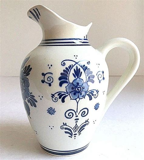 DELFT BLUE PITCHER 28-6903G 6.25"H "Handwork" Ceramic Bols Made in ...