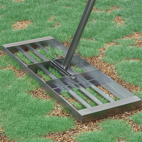 Leveling Lawn Rake Stainless Steel - 30'' x 10'' Lawn Leveling Tool ...