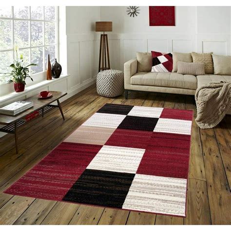 Pyramid Decor Area Rugs for Living room Area Rugs Clearance Squares Area Rug for Bedroom Kitchen ...