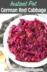 Instant Pot German Red Cabbage - Simply Happy Foodie