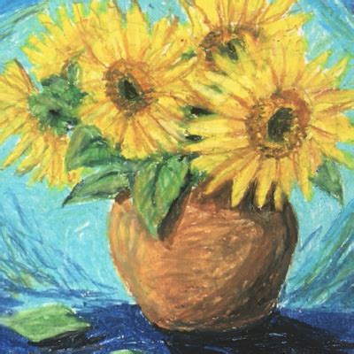 Oil Pastel Sunflower | VisArts