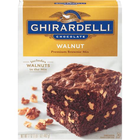 Ghirardelli® Chocolate Walnut Premium Brownie Mix 17 oz. Box - Walmart.com - Walmart.com