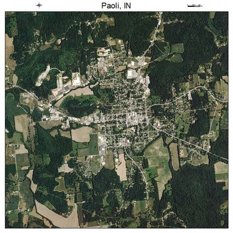 Aerial Photography Map of Paoli, IN Indiana