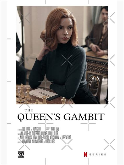 "The Queen's Gambit - Beth" Poster for Sale by lizharkins | Redbubble