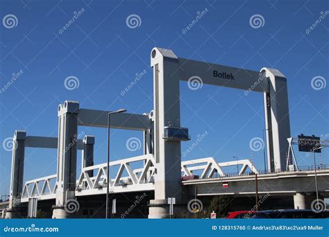 Bridge Named Botlekbrug on Motorway A15 in the Botlek Harbor in Rotterdam, the Netherlands ...