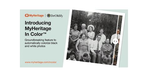 MyHeritage Releases Groundbreaking Feature to Automatically Colorize ...