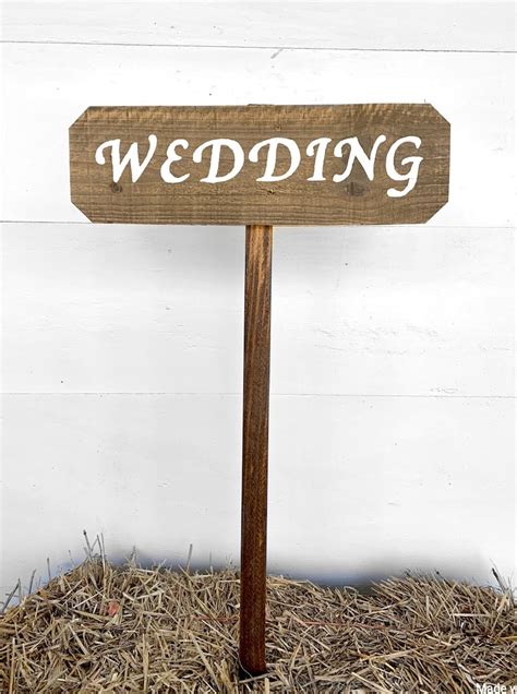 Wedding Signs Wood Wedding Arrow Sign Wooden Wedding Signs - Etsy