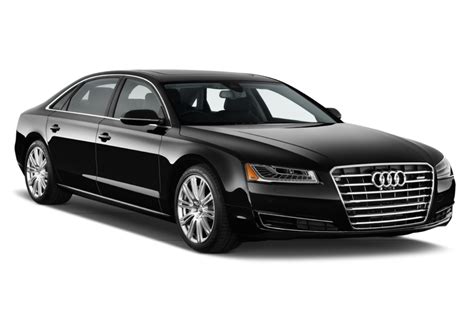 Exterior View of Black Audi A8 – Urbana Transportation