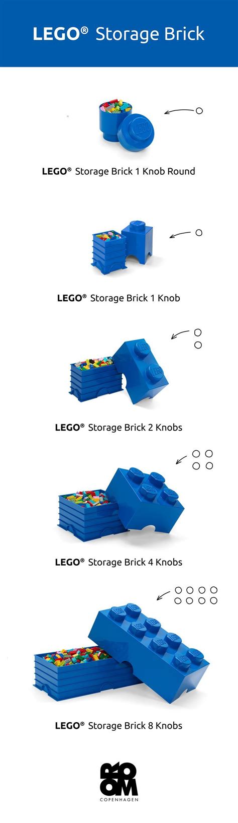 LEGO Storage Brick - info chart | Lego storage brick, Lego storage, Storage