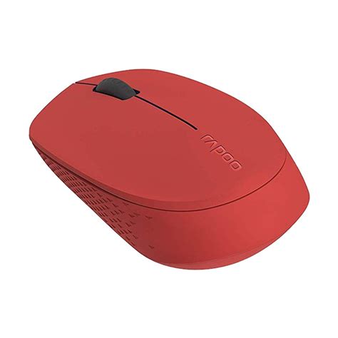 Rapoo M100 Multi Mode Silent Bluetooth Red Mouse - Aristo Computers