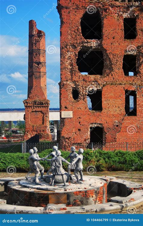 Stalingrad Battle War Memorial in Volgograd, Russia. Editorial Stock ...