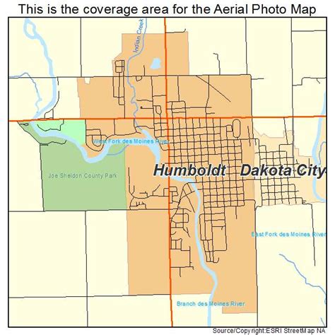 Aerial Photography Map of Humboldt, IA Iowa