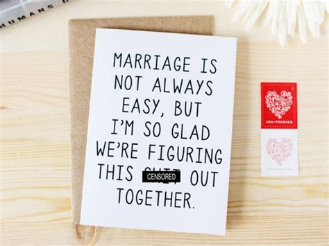 Funny Anniversary Card Marriage is Not Always Easy but | Etsy