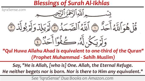 Blessings of Surah Al-Ikhlas – (Qul Huwa Allahu Ahad) | IqraSense.com