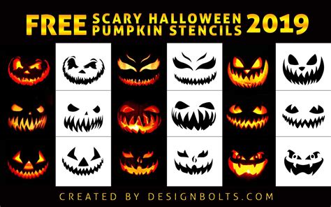 Free Printable Pumpkin Carving Stencils Scary - FREE PRINTABLE TEMPLATES