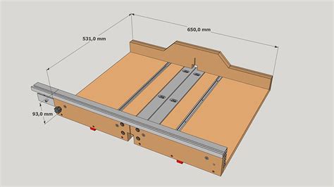 DIY table saw sled with adjustable zero clearance - Paoson Woodworking