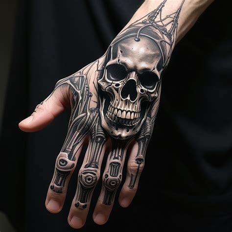 Skull Hand Tattoos