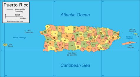 Map Of Puerto Rico: discover the Caribbean Island