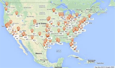 Map Of Se Usa With Cities