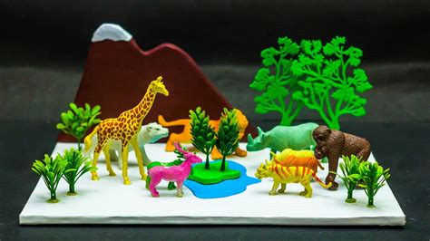 Science Projects | Wild Animals Model - YouTube