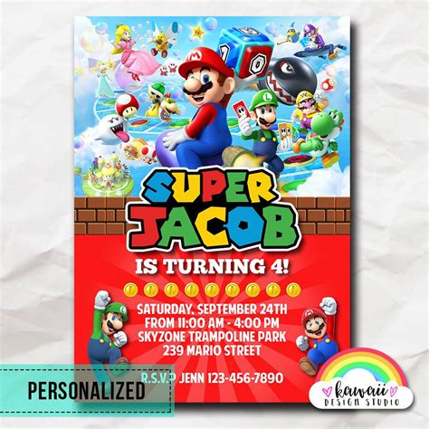 Mario Bros Birthday Party Ideas, Super Mario Bros Party, 18th Birthday ...