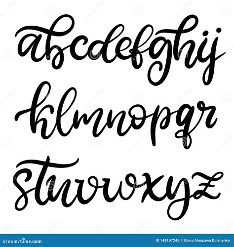 Hand Lettering Fonts Alphabet