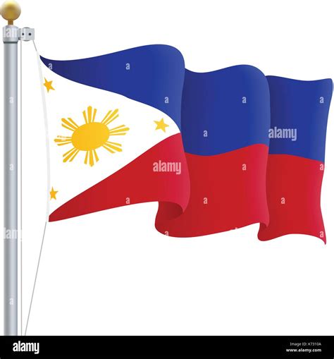 Philippines Flag Wave Drawing