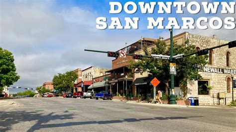 Downtown San Marcos || Walking Around San Marcos, Texas - YouTube