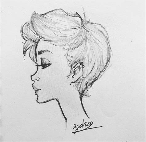 Pixie Cut Short Hair Drawing Reference - Odoroku Wallpaper